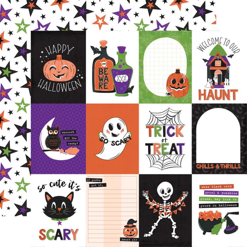 Echo Park - Designpapier "Ghosts And Goblins" Collection Kit 12x12 Inch - 12 Bogen
