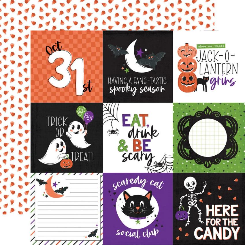 Echo Park - Designpapier "Ghosts And Goblins" Collection Kit 12x12 Inch - 12 Bogen