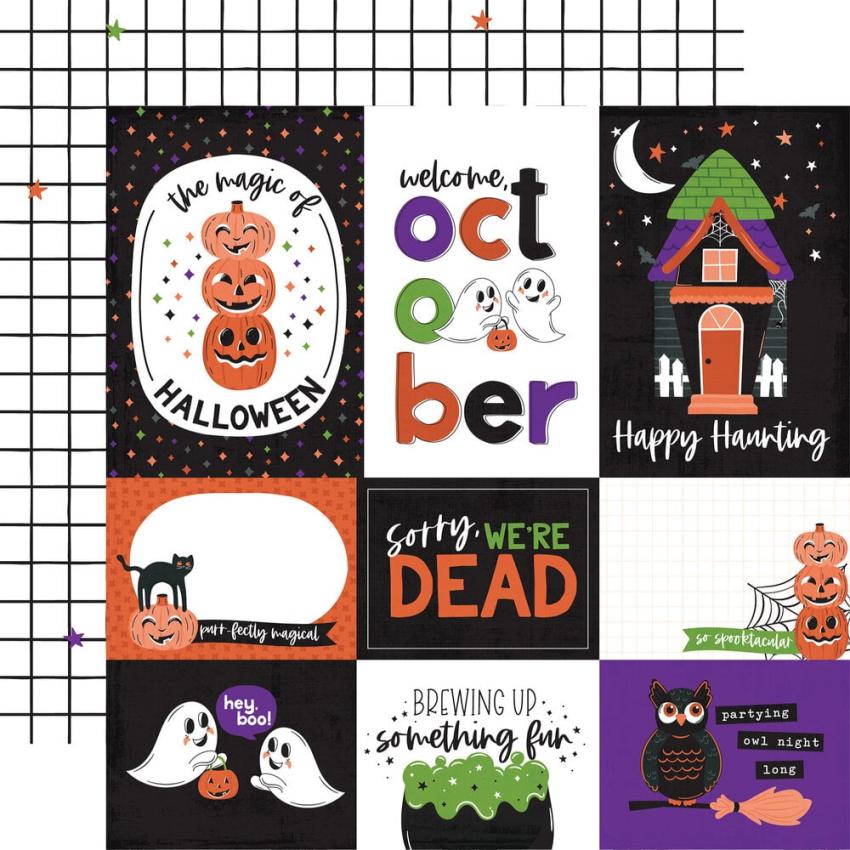 Echo Park - Designpapier "Ghosts And Goblins" Collection Kit 12x12 Inch - 12 Bogen