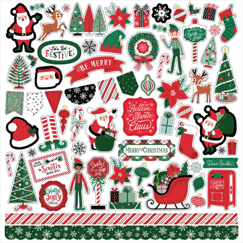 Echo Park - Aufkleber "Christmas Express" Element Sticker 12"