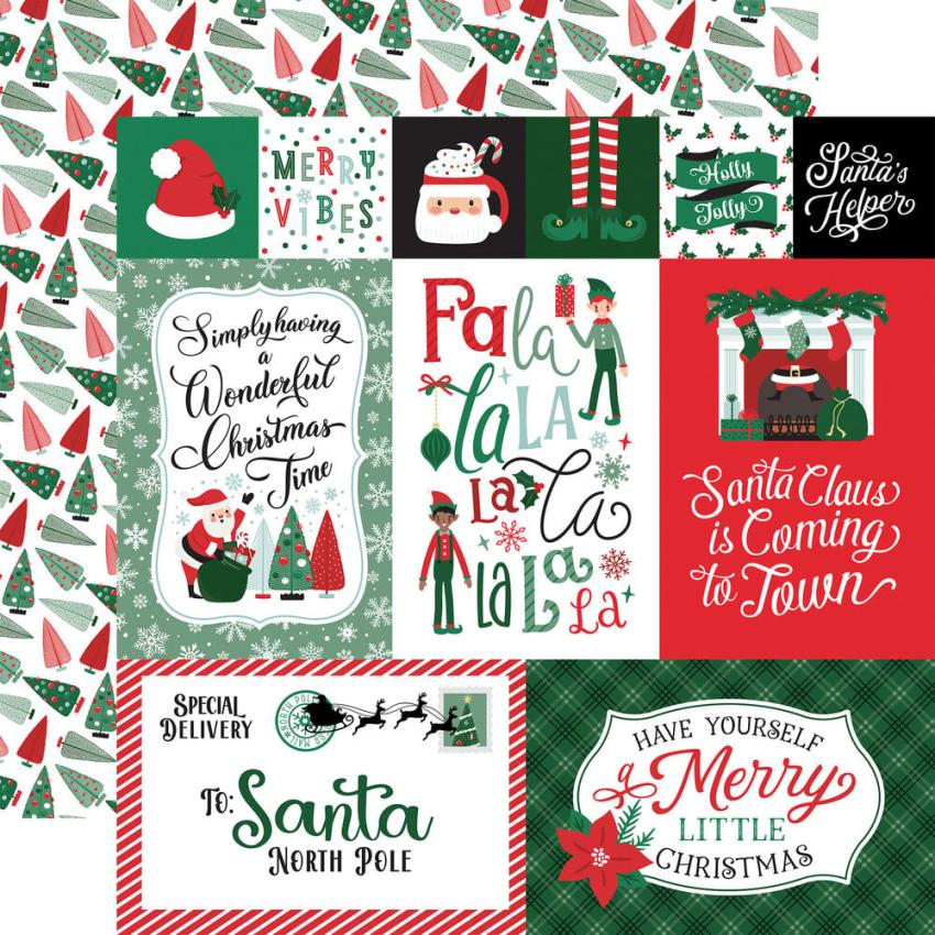 Echo Park - Designpapier "Christmas Express" Collection Kit 12x12 Inch - 12 Bogen