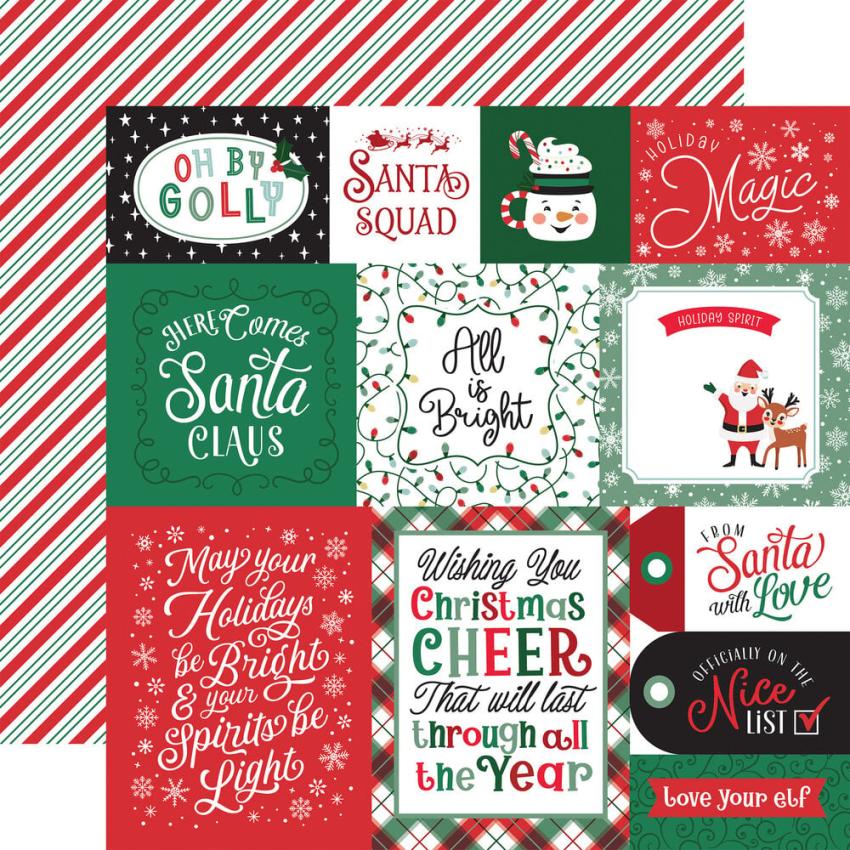 Echo Park - Designpapier "Christmas Express" Collection Kit 12x12 Inch - 12 Bogen