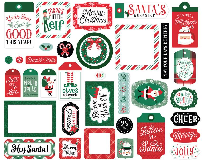 Echo Park - Stanzteile & Anhänger "Christmas Express" Frames & Tags 