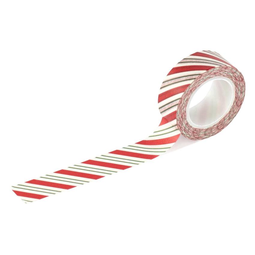 Echo Park - Decorative Tape "Candy Cane Diagonal Stripe" Washi Tape 