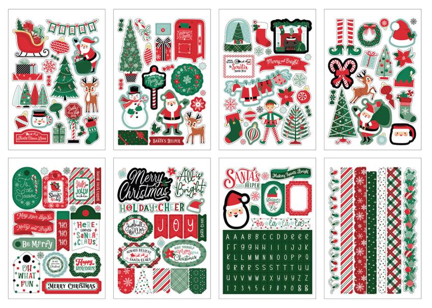 Echo Park - Aufkleber "Christmas Express" Sticker 