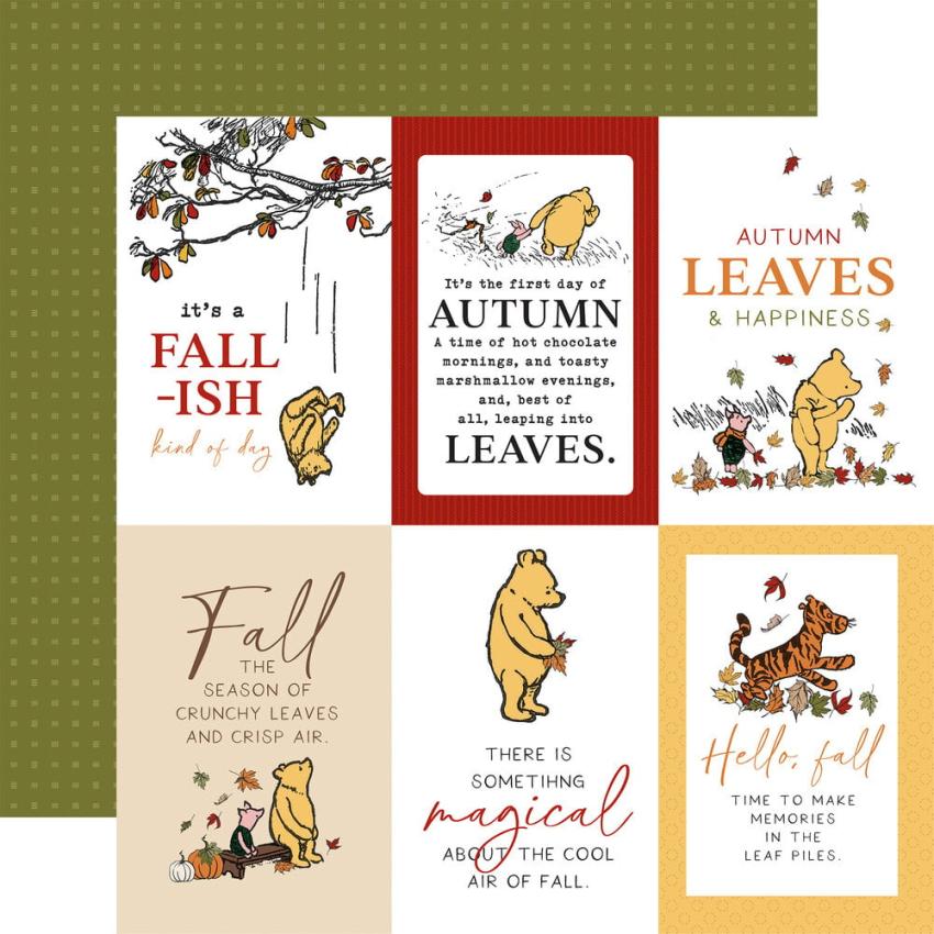 Echo Park - Designpapier "Winnie The Pooh Autumn" Collection Kit 12x12 Inch - 12 Bogen