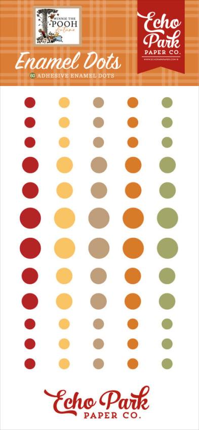 Echo Park - Enamel Dots "Winnie The Pooh Autumn " 60 Stück