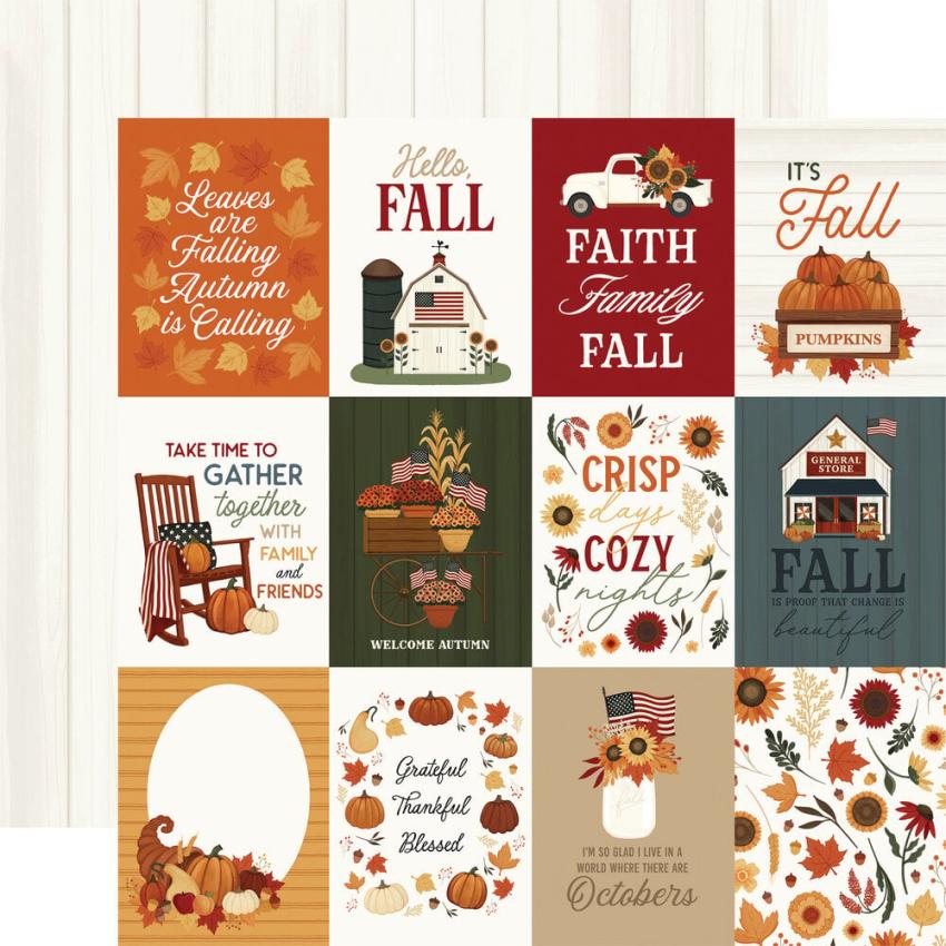 Carta Bella - Designpapier "Americana" Collection Kit 12x12 Inch - 12 Bogen  