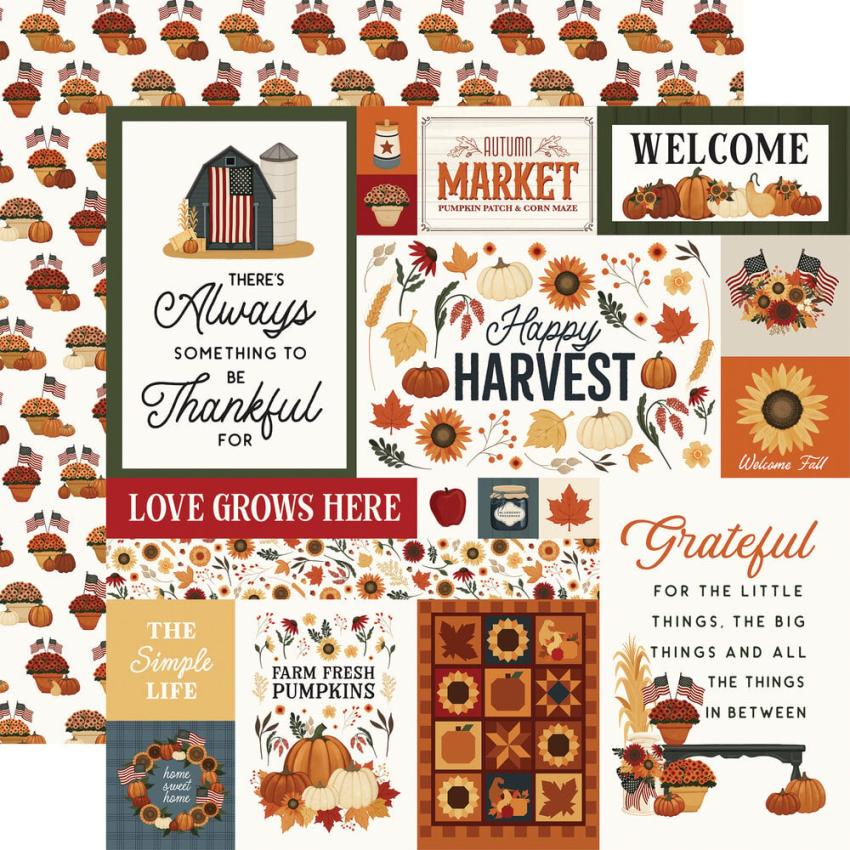 Carta Bella - Designpapier "Americana" Collection Kit 12x12 Inch - 12 Bogen  