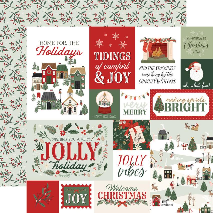 Carta Bella - Designpapier "Christmas Village" Collection Kit 12x12 Inch - 12 Bogen  