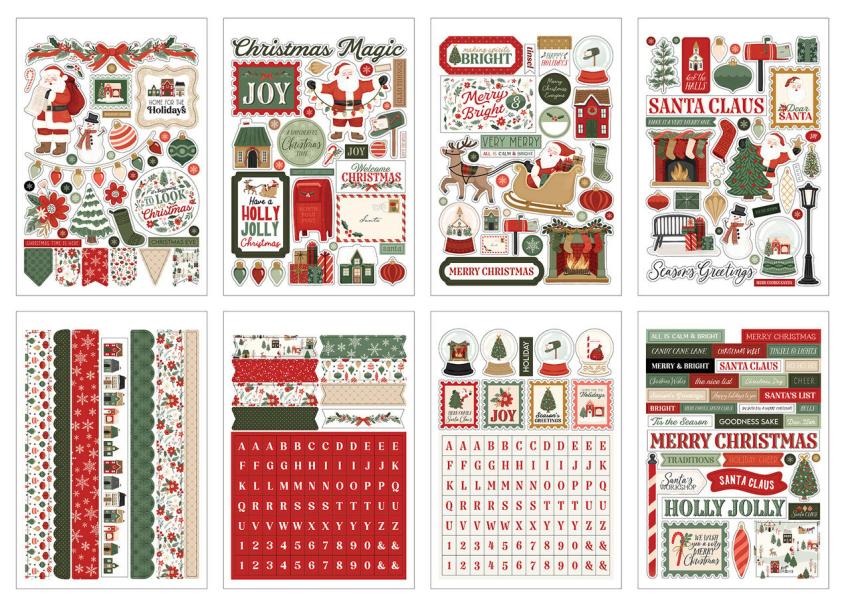 Carta Bella - Aufkleber "Christmas Village" Sticker Book