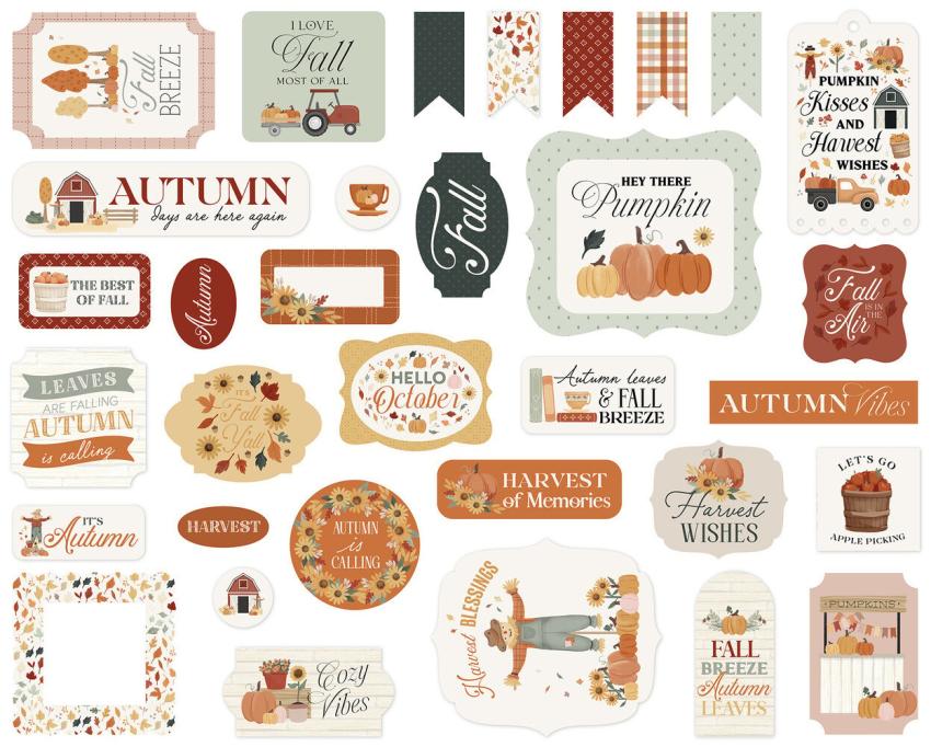 Carta Bella - Stanzteile "It's Autumn" Ephemera