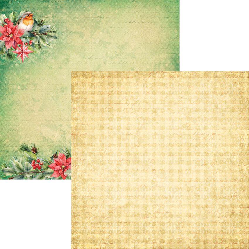 Elizabeth Craft Designs - Designpapier "Festive Holly" Paper Pack 12x12 Inch - 12 Bogen
