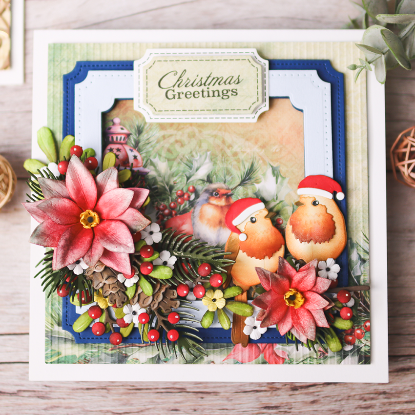 Elizabeth Craft Designs - Stanzschalone "Festive Robin" Dies