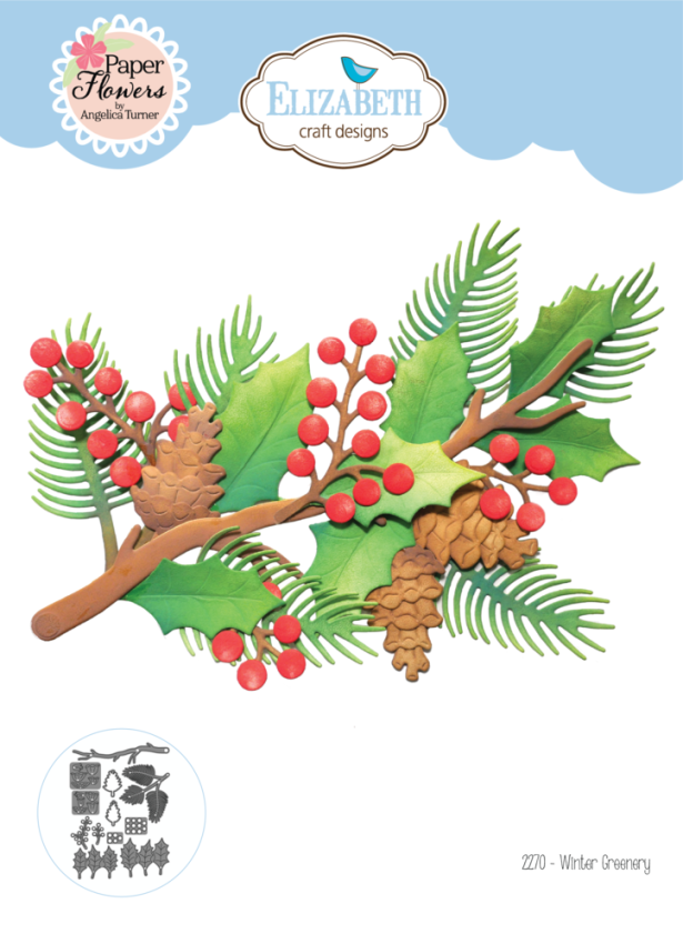 Elizabeth Craft Designs - Stanzschalone "Winter Greenery" Dies