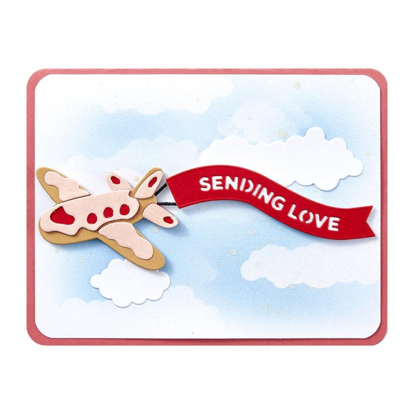 Spellbinders - Stanzschablone "Gingerbread Plane & Banners" Dies