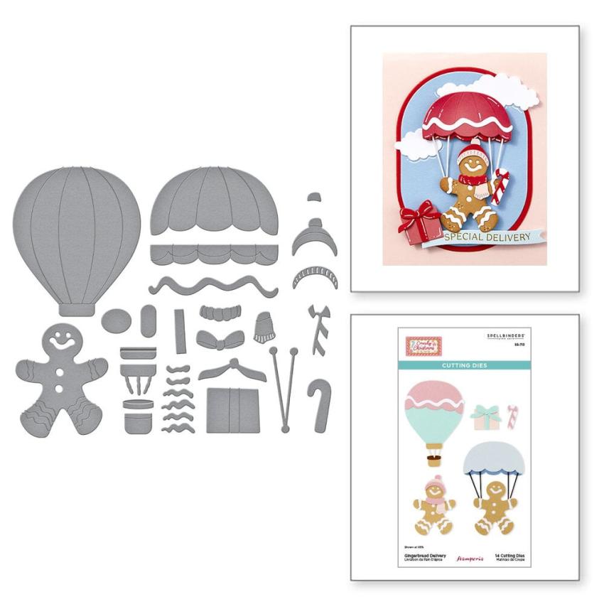 Spellbinders - Stanzschablone "Gingerbread Delivery" Dies