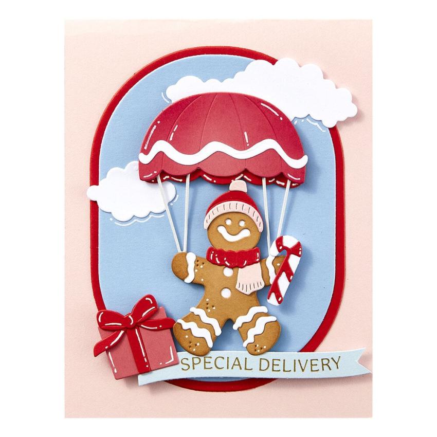 Spellbinders - Stanzschablone "Gingerbread Delivery" Dies