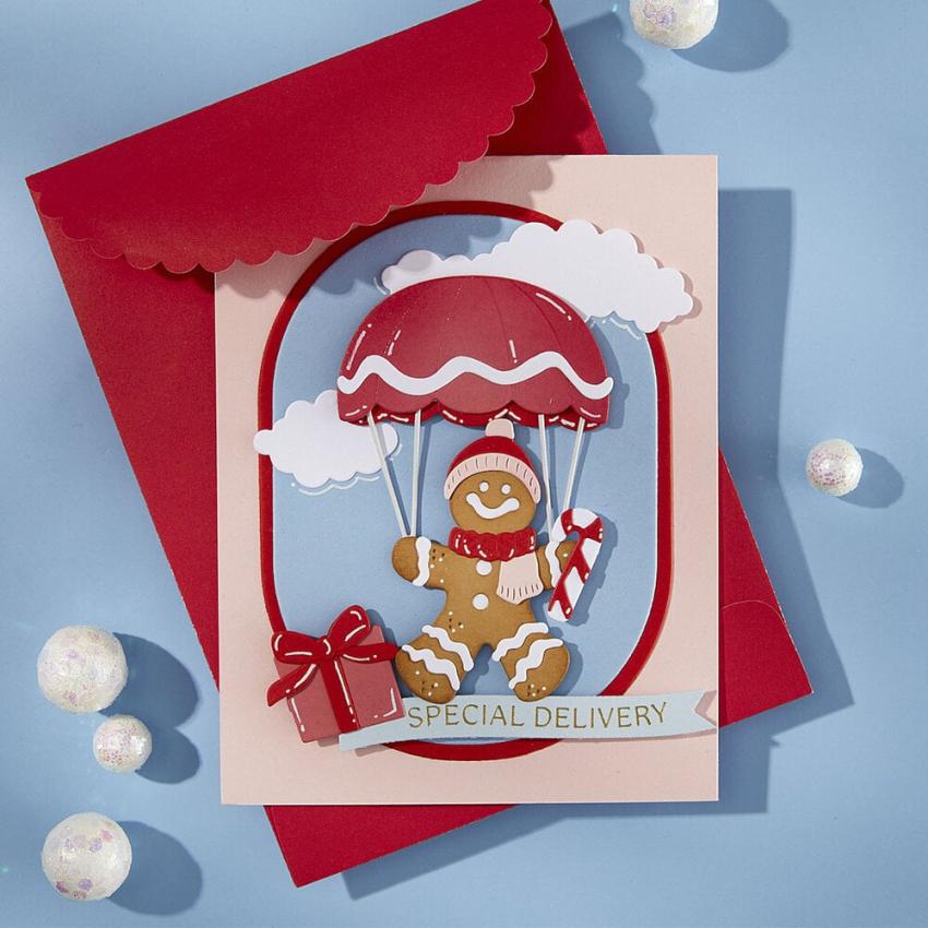 Spellbinders - Stanzschablone "Gingerbread Delivery" Dies