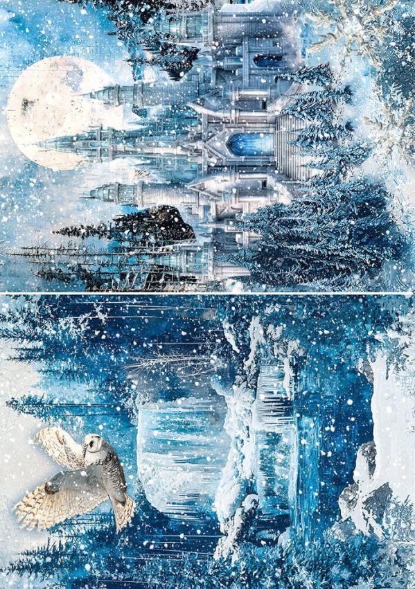Ciao Bella - Decopatch Papier "Frozen Land" Rice Paper A5 - 8 Bogen