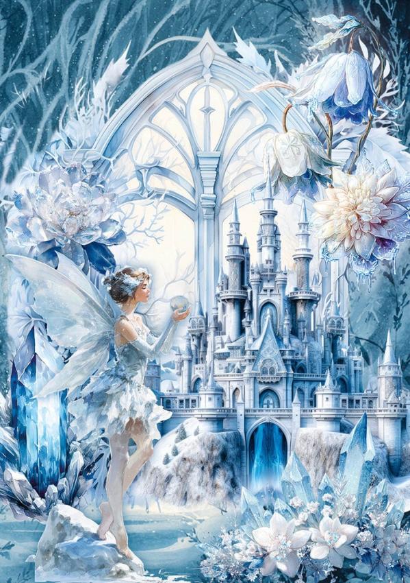 Ciao Bella - Decopatch Papier "Frozen Land" Rice Paper A5 - 8 Bogen
