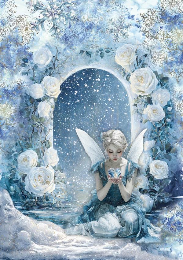 Ciao Bella - Decopatch Papier "Frozen Land" Rice Paper A5 - 8 Bogen