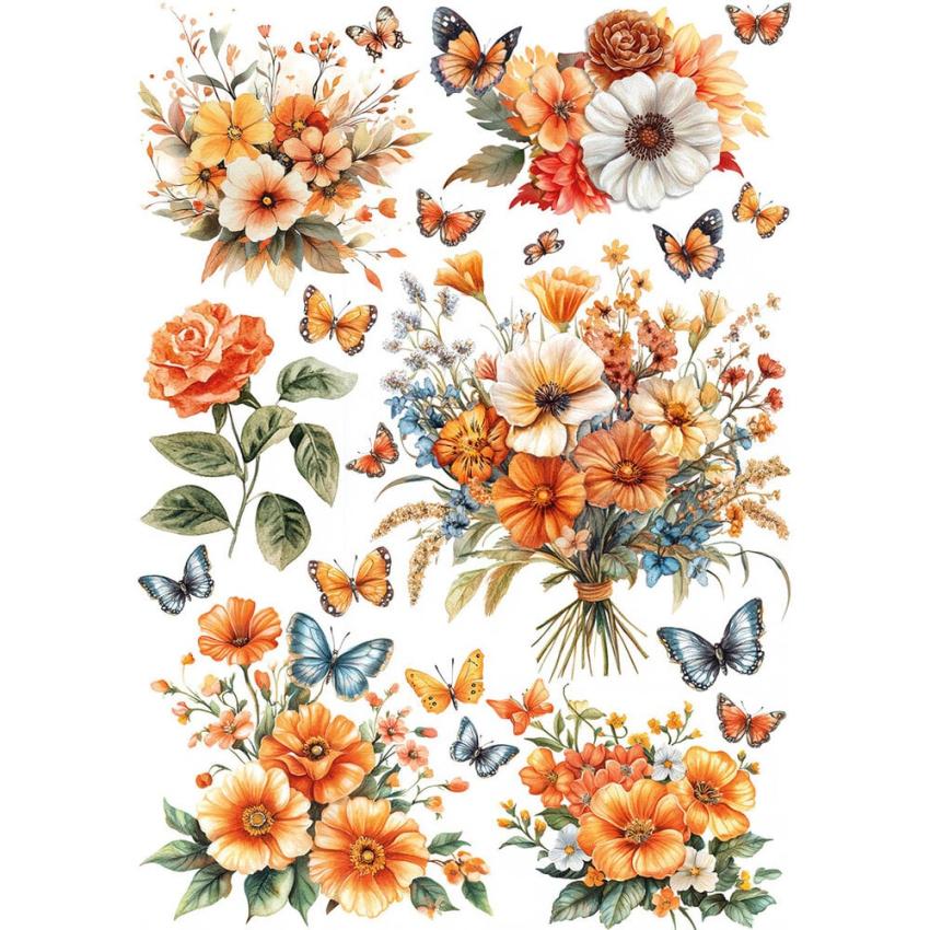 Ciao Bella - Decopatch Papier "Hello Fall" Rice Paper A5 - 8 Bogen
