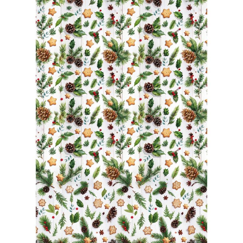 Ciao Bella - Decopatch Papier "Hot Cocoa & Holly" Rice Paper A5 - 8 Bogen