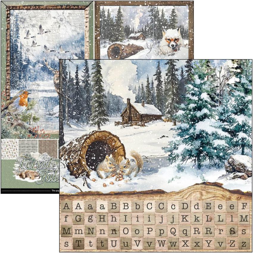 Ciao Bella - Designpapier "Forest Tales" Patterns Paper Pack 12x12 Inch - 8 Bogen