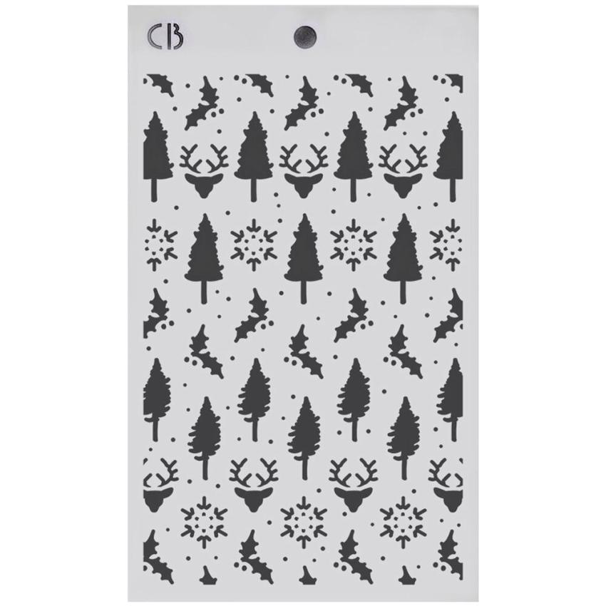 Ciao Bella - Schablone 5x8 Inch "Forest Tales" Triple Layer Stencil Art Set