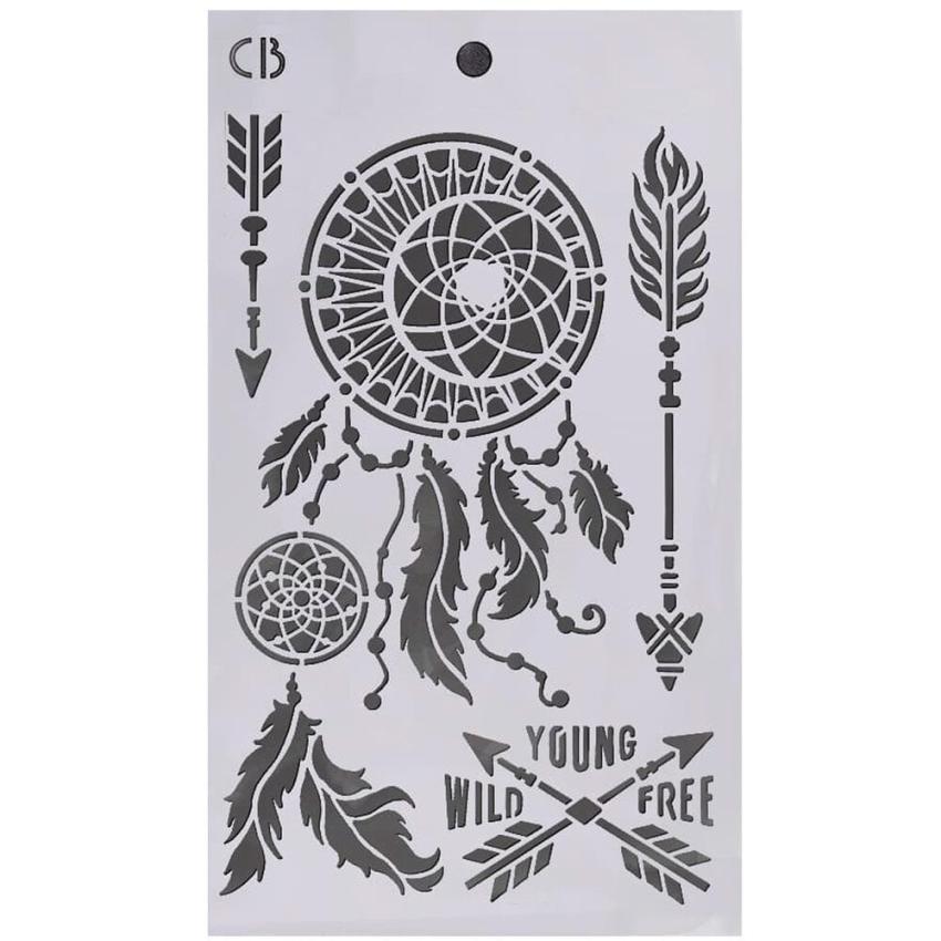 Ciao Bella - Schablone 5x8 Inch "Forest Tales" Triple Layer Stencil Art Set