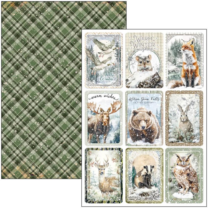 Ciao Bella - Stanzteile "Forest Tales" Creative Pad A4 - 9 Bogen
