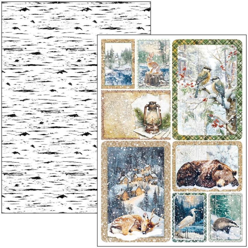 Ciao Bella - Stanzteile "Forest Tales" Creative Pad A4 - 9 Bogen