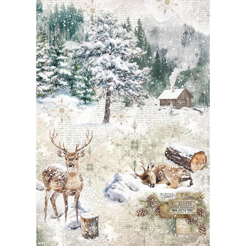 Ciao Bella - Decopatch Papier "Forest Tales" Mixed Media Rice Paper A5 - 8 Bogen