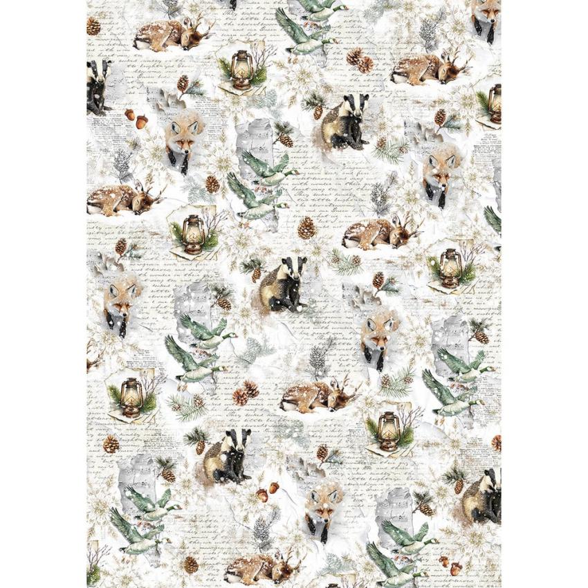 Ciao Bella - Decopatch Papier "Forest Tales" Mixed Media Rice Paper A5 - 8 Bogen