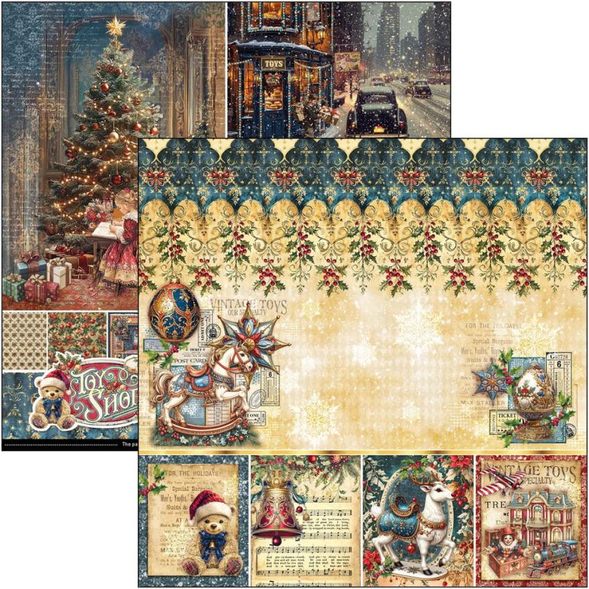 Ciao Bella - Designpapier "Toy Shop" Paper Pack 8x8 Inch - 12 Bogen