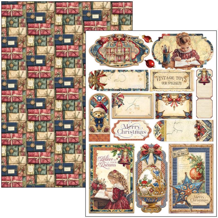 Ciao Bella - Stanzteile "Toy Shop" Creative Pad A4 - 9 Bogen