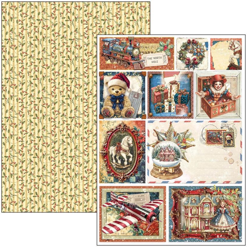 Ciao Bella - Stanzteile "Toy Shop" Creative Pad A4 - 9 Bogen