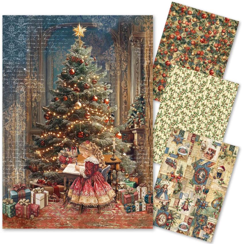 Ciao Bella - Decopatch Papier "Toy Shop" Mixed Media Rice Paper A4 - 4 Bogen