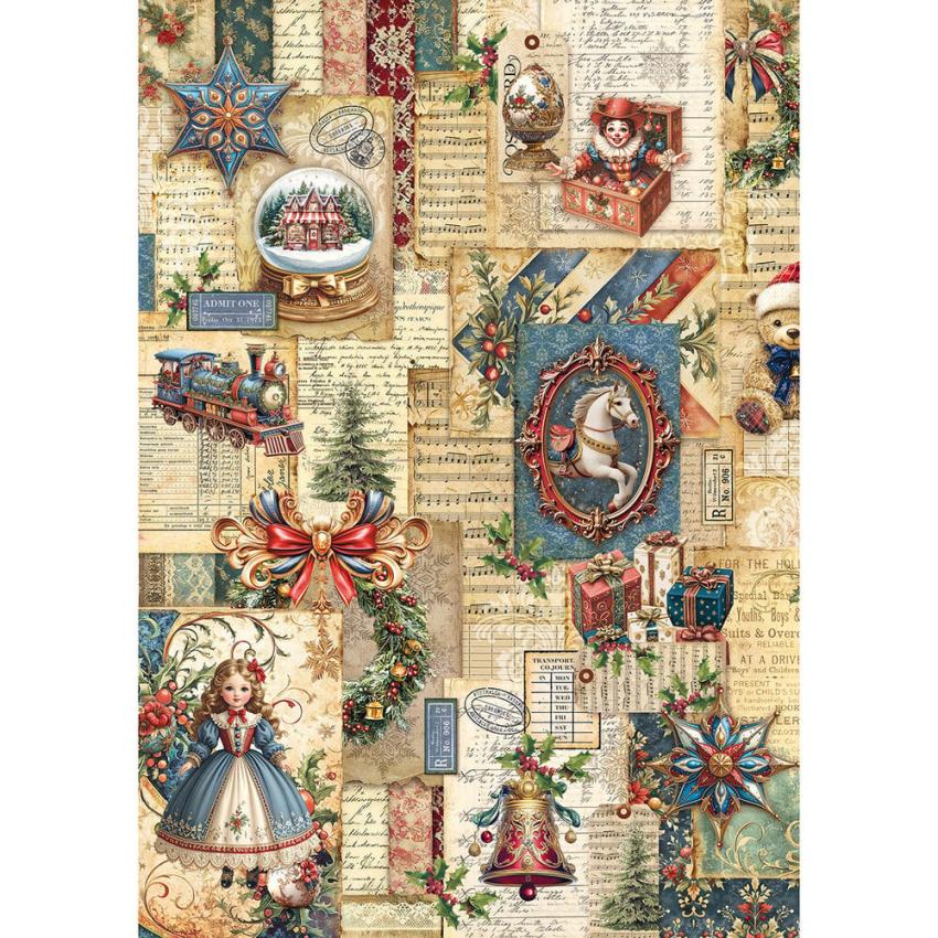 Ciao Bella - Decopatch Papier "Toy Shop" Mixed Media Rice Paper A5 - 8 Bogen