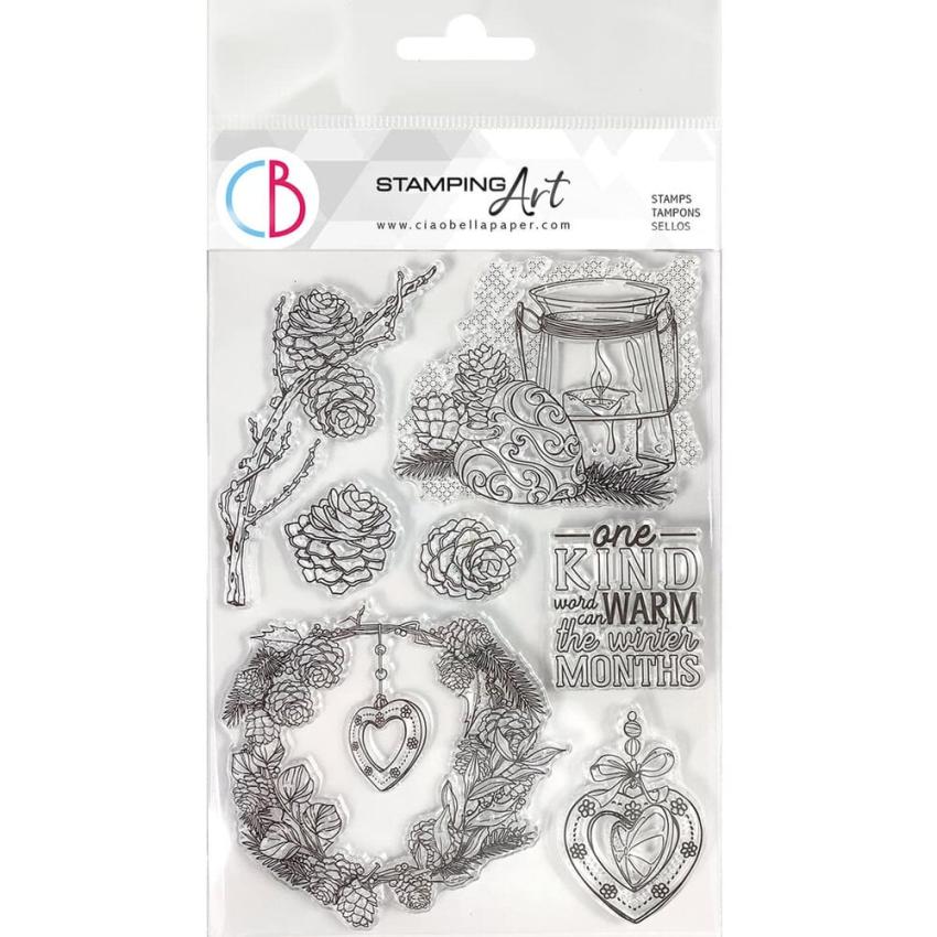 Ciao Bella - Stempelset "Warm Heart" Clear Stamps