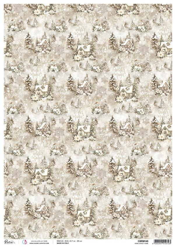 Ciao Bella - Decopatch Papier "Home Sweet Home" Rice Paper A3 - 3 Bogen