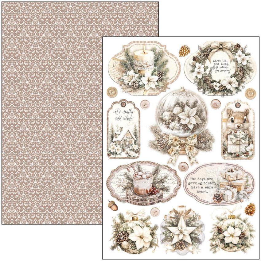 Ciao Bella - Stanzteile "Winter Season" Creative Pad A4 - 9 Bogen