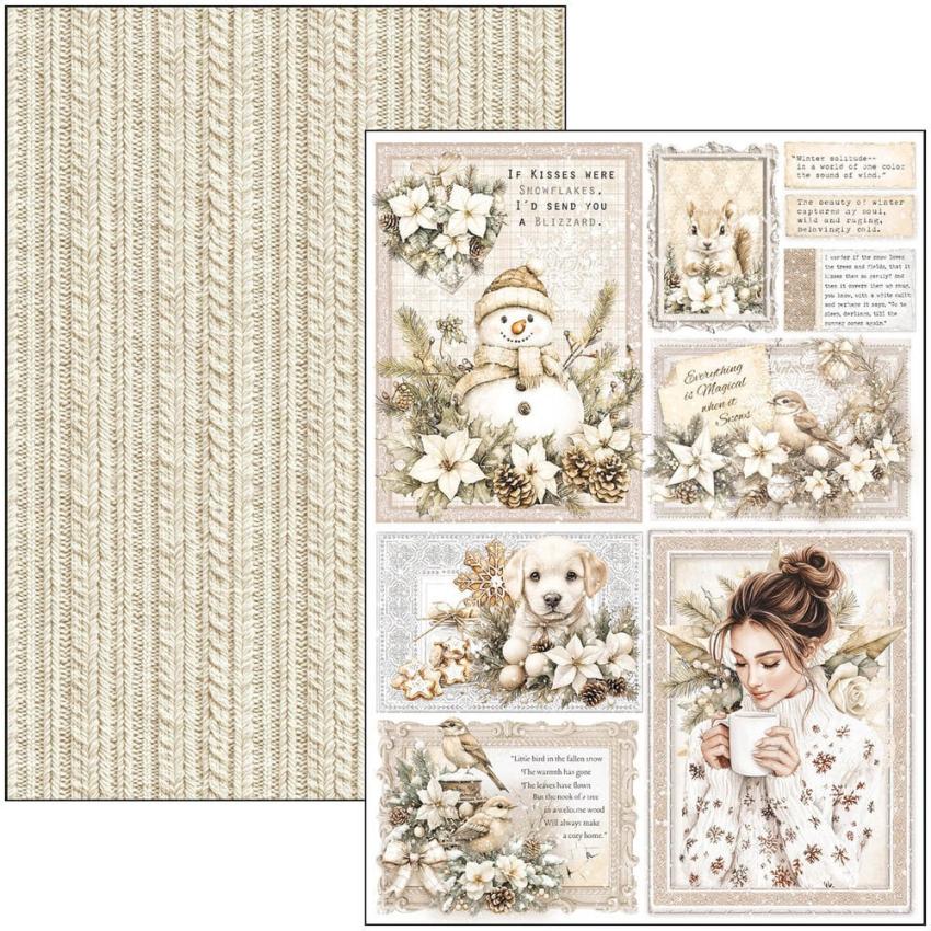 Ciao Bella - Stanzteile "Winter Season" Creative Pad A4 - 9 Bogen