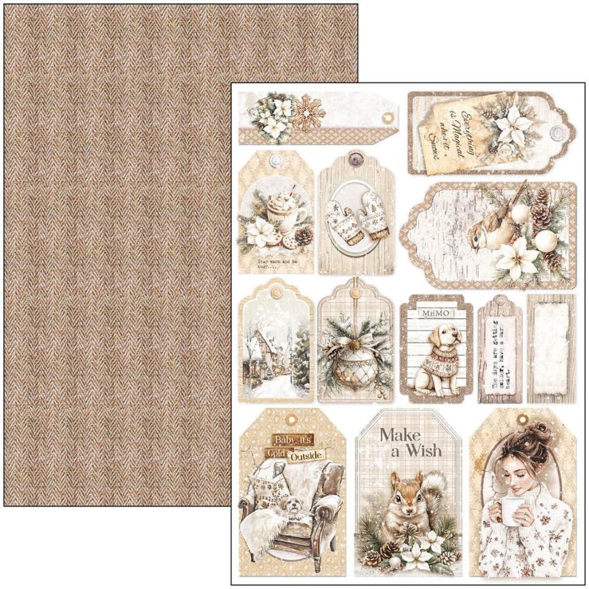 Ciao Bella - Stanzteile "Winter Season" Creative Pad A4 - 9 Bogen