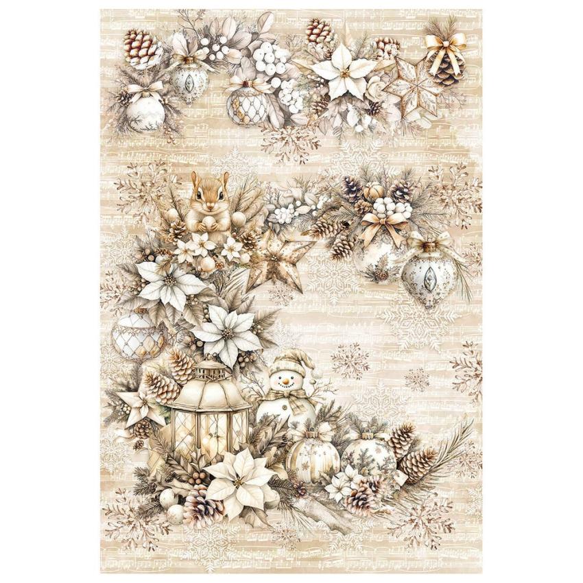 Ciao Bella - Decopatch Papier "Winter Season" Mixed Media Rice Paper A4 - 4 Bogen