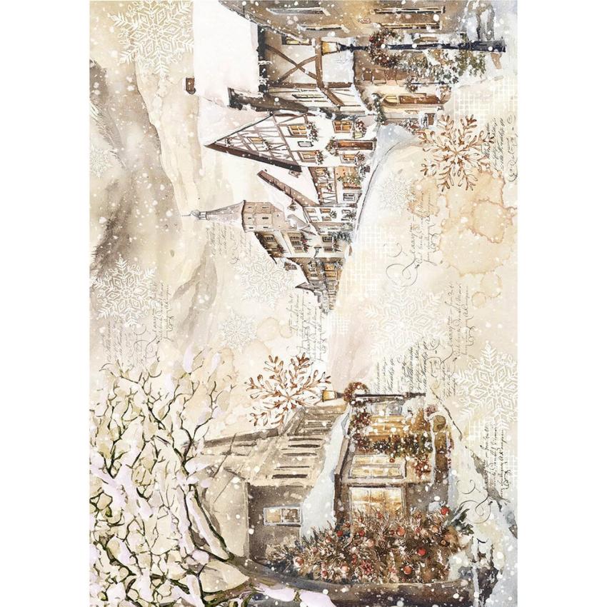 Ciao Bella - Decopatch Papier "Winter Season" Mixed Media Rice Paper A5 - 8 Bogen