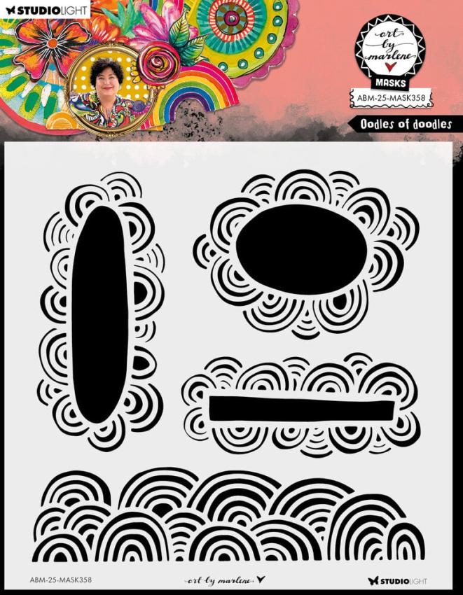 Art By Marlene - Schablone "Doodles of Doodles" Stencil - Mask 