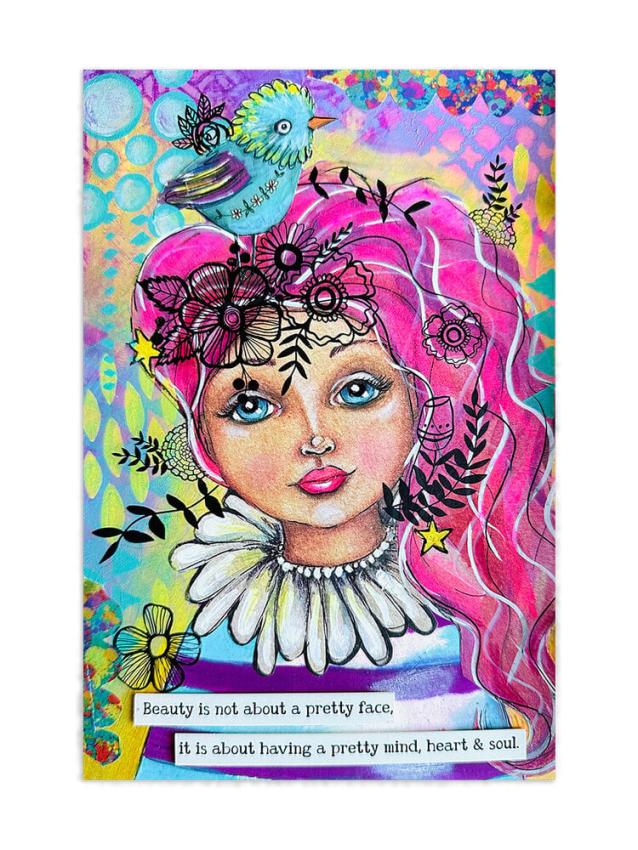 Art By Marlene - Transfer Aufkleber "Lovely Prints Black" Rub-On