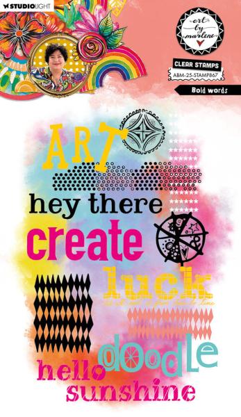 Art By Marlene - Stempelset "Bold Words" Clear Stamps